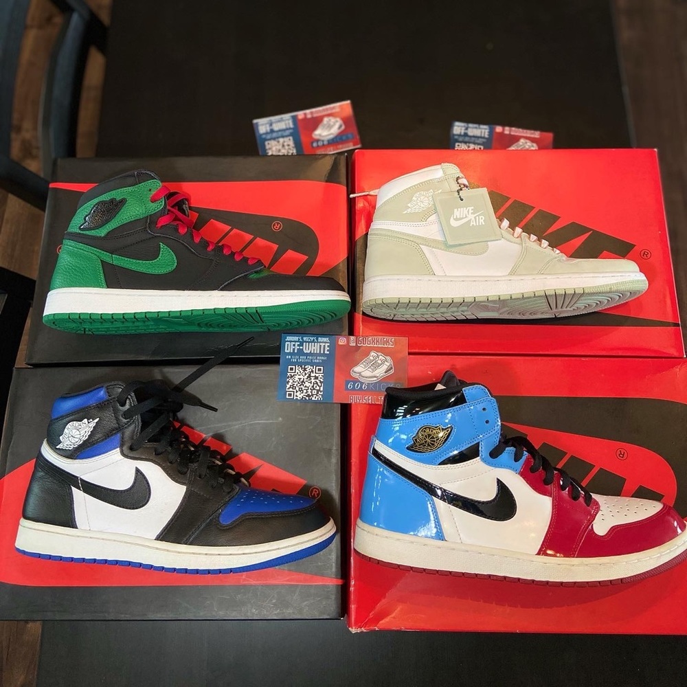 Jordan 1 Bundle: Seafoams & Pine Green Left